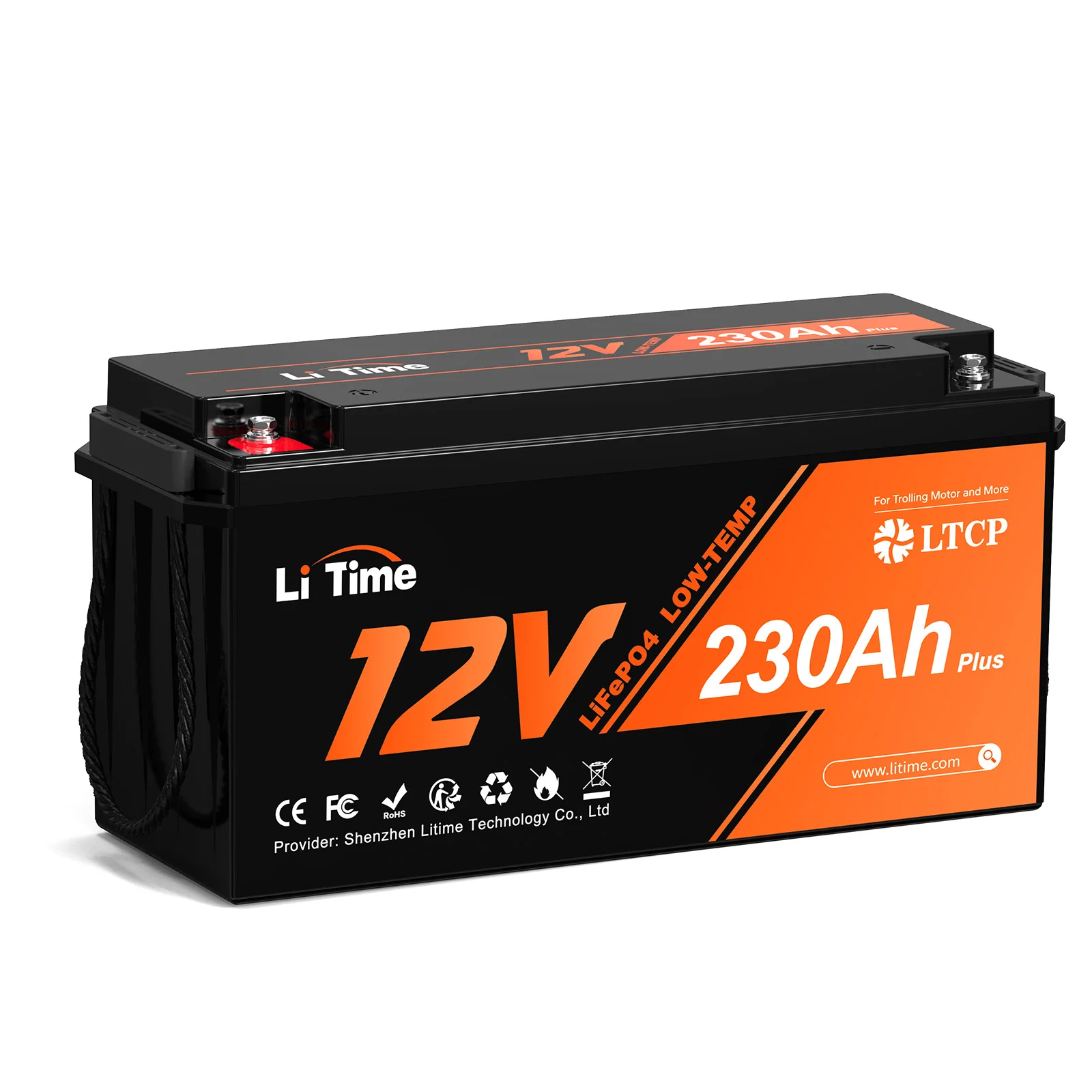 High Quality US Stock 12V 230AH Lithium Ion Batteries Low Temp 200A BMS 4000 Cycles LiFePO4 Battery For RV Camper Trailer