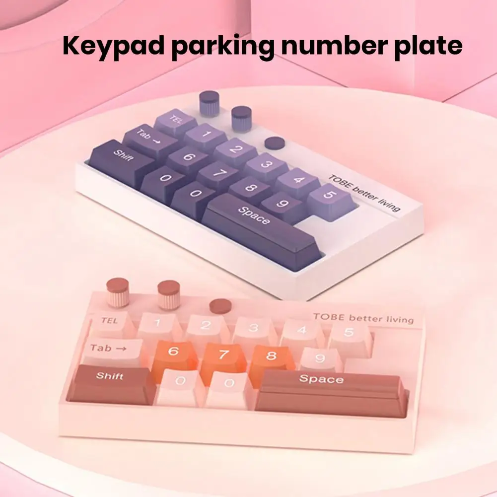 

1 Pcs Car temporary parking card Phone number card Parking car accessories Hidden switch Number parking card Fluorescent sticker