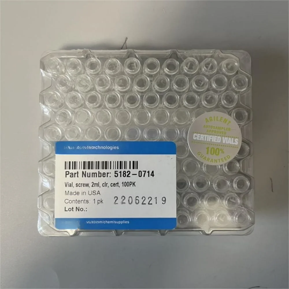 

For Agilent 5182-0714 5182-0715 5182-0716 2ml Screw Top Vials & Caps, Screw Top, Certified, 100/pk. Vial Size: 12x32mm (12mm Cap