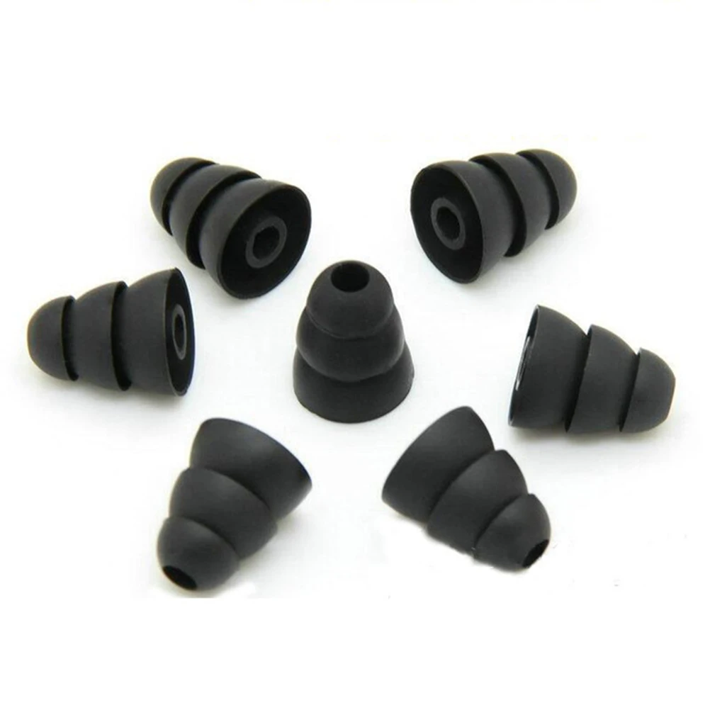 

5 Pair Earbud Tips Silicone Replacement Earplugs Soft Comfortable Elastic Sound Isolating Compatible Most Earphones In Ear Style