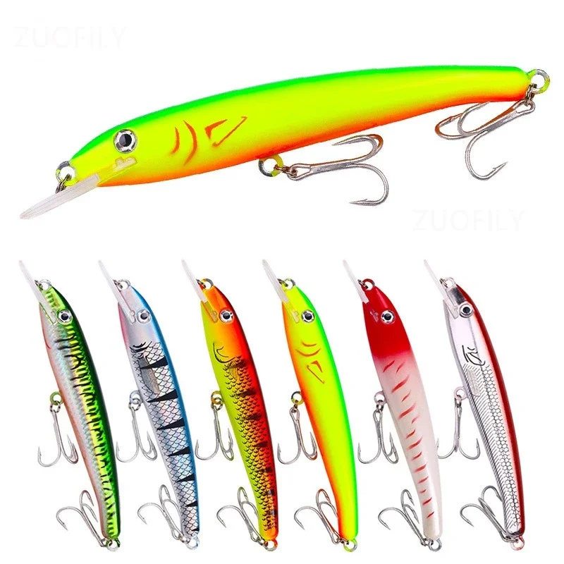 Deep Diving 28.8g/43.8g Heavy Weight Fishing Lures Minnow Artificial Hard Baits Biomimetic Wiggler Carp Pike Sea Fishing Tackle