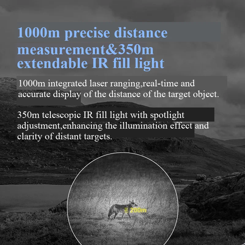 PARD DS5 Digital , 4K High-Definition, Day/Night Use, Laser Precise Ranging Waterproof and anti-fog telescope ﻿