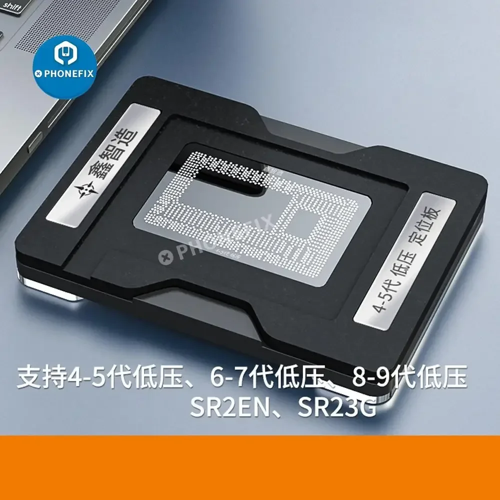XinZhiZao 19 IN 1 MAC BGA CPU Reballing Stencil Plant Tin Platform for Macbook 2010-Air Pro Soldering Positioning Repair Plates