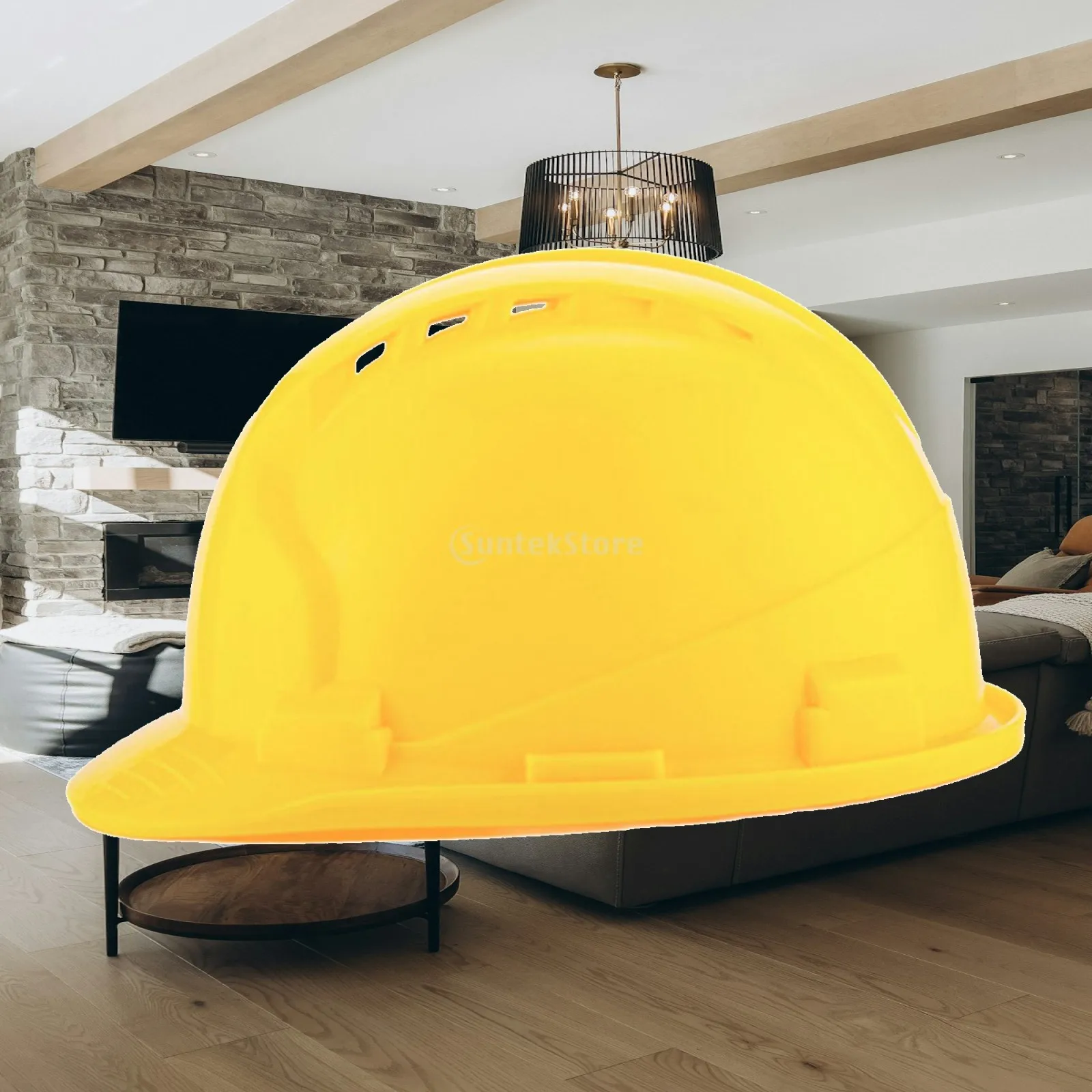 Hard Hat Construction Site Work Helmet for Men ABS Thickened Safety Cap with Adjustable Liner Vented Outdoor Protection