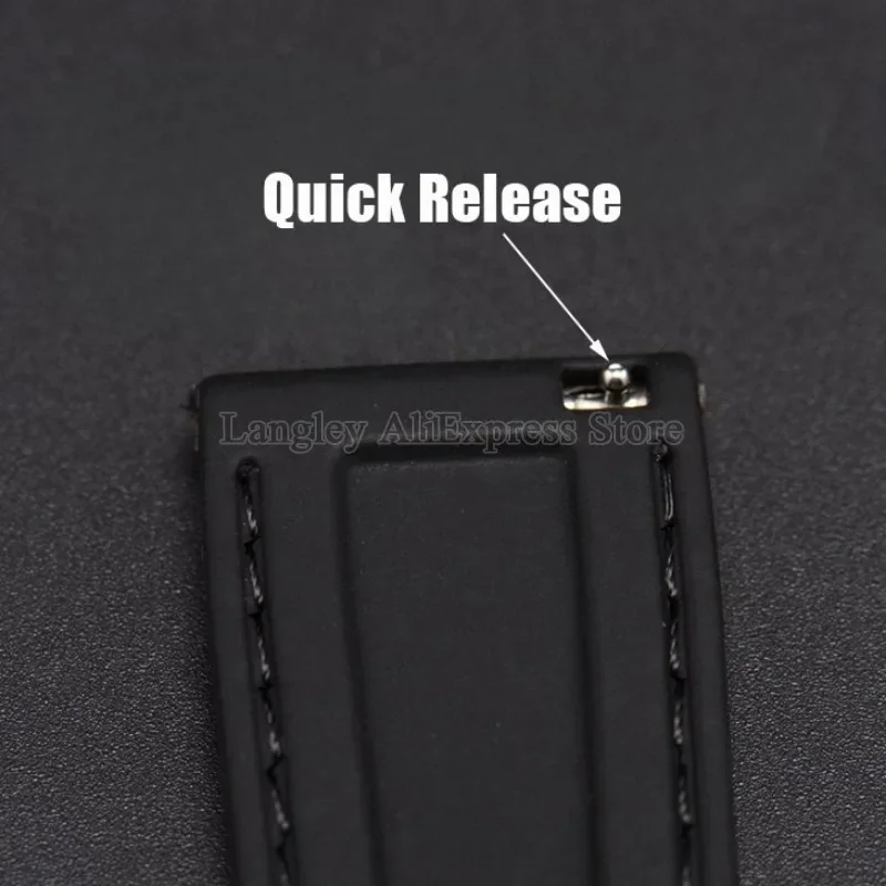 Faixa de relógio de borracha 18mm 20mm 22mm 24mm pulseira de liberação rápida para seiko silicone masculino feminino esporte à prova dwaterproof água com fivela borboleta