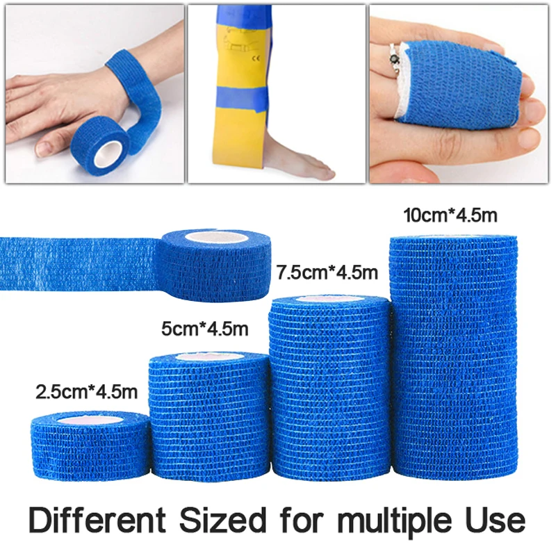 Waterproof Self-Adhesive Elastic Bandage Treatment Gauze Wrap Emergency Muscle Tape First Aid Tool for Finger Joint Knee Pet