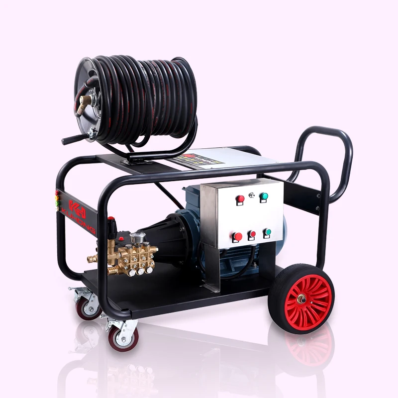 kuhong DG high pressure washer  40Lpm-70Lpm 10kw-27kw  electric sewer  hydro jetter drain cleaning pressure washer sewer jetter