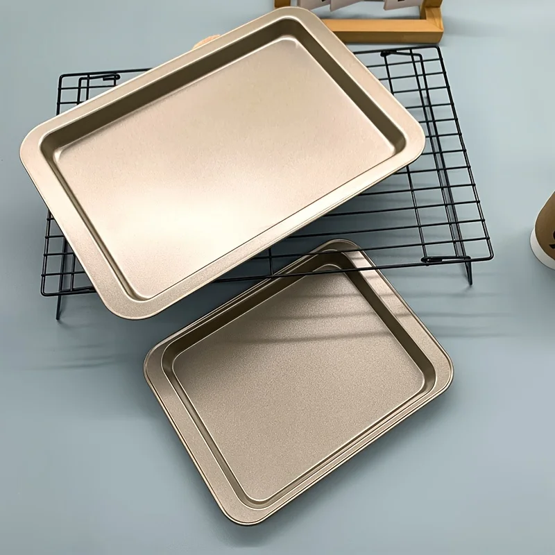 1 piece package multi size rectangular baking tray clean simple non stick carbon steel material