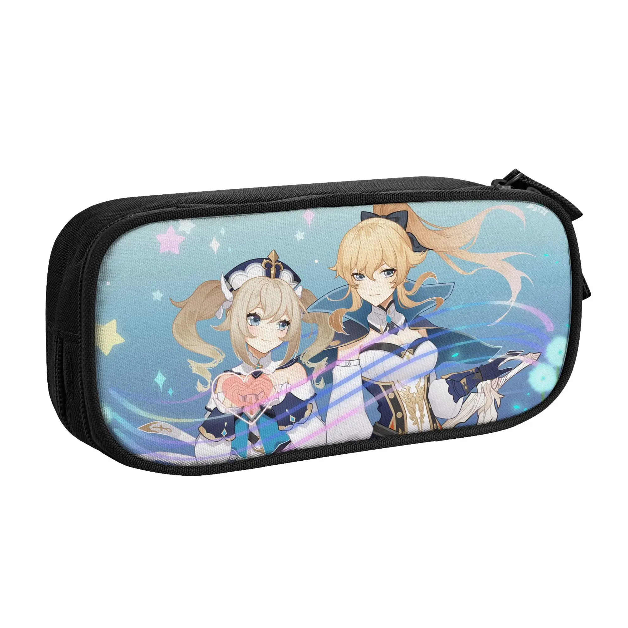 Estuche para lápices Genshin Impact Barbara Gunnhildr, estuche clásico para lápices de anime Acg, bonito estuche para lápices con cremallera para estudiantes, gran capacidad, para oficina