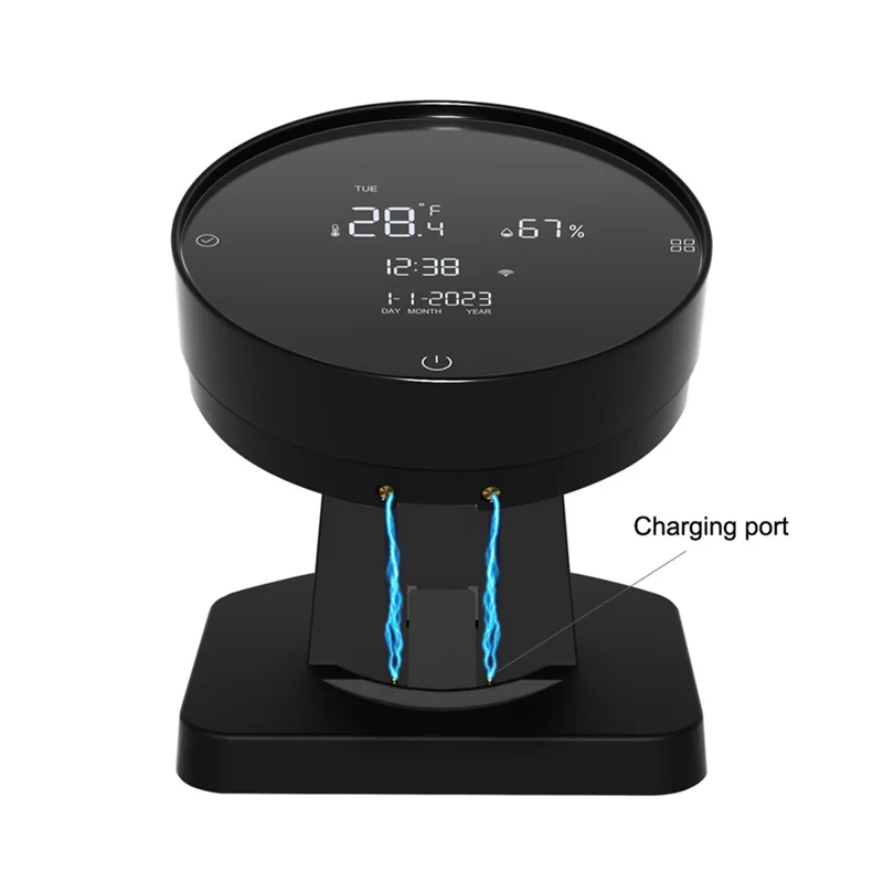 

AEE3-Tuya WIFI USB перезаряжаемый гигрометр температуры и влажности для дома, детской комнаты, ЖК-дисплей, ИК-контроллер, легко