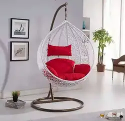 Hanging blue rattan chair bird's nest hanging chair swing outdoor home rocking chair indoor