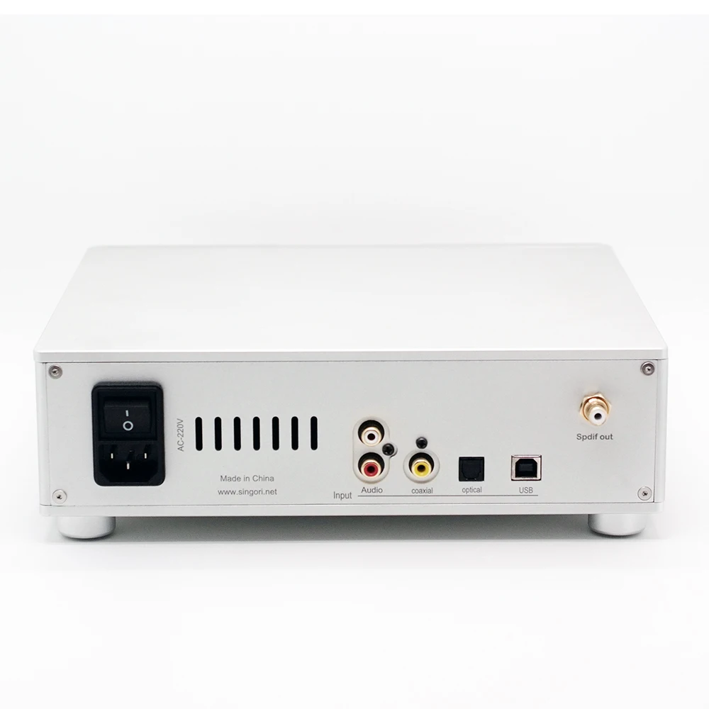 Professional Decoder Headphone Amplifier Combo High Resolution Audio DAC for Home Theater Stereo System