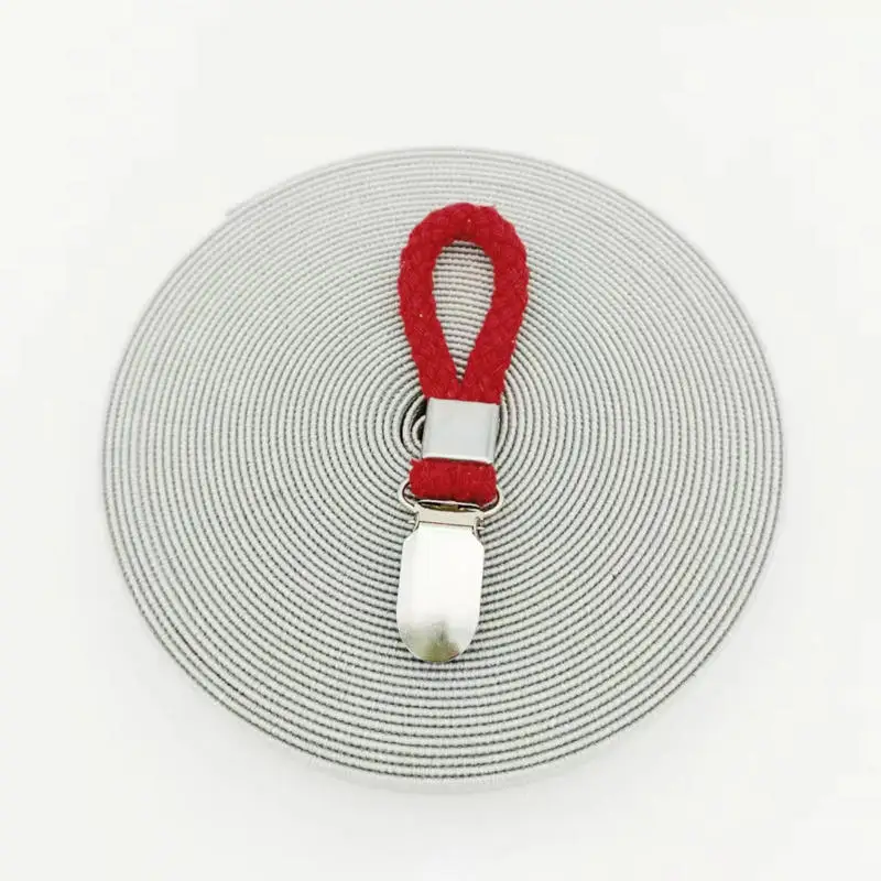 1/2PCS Bad Handtuch Clips Geflochtene Mehrzweck Kleiderbügel Bad Baumwolle Schleife Handtuch Clip Metall Clamp Küche Hause lagerung – Detail 9