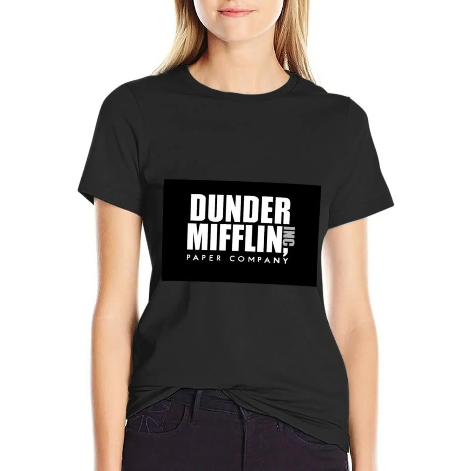 

Dunder Mifflin The Office T-shirt animal print shirt for girls shirts graphic tees plus size tops clothes for Women