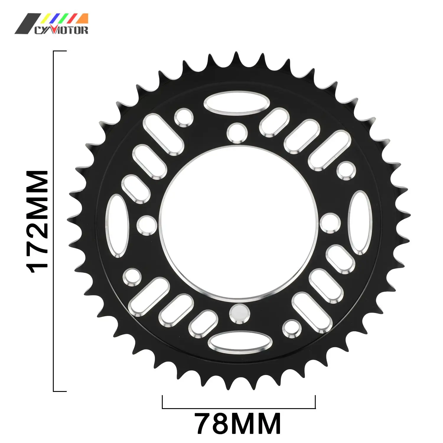 Universal 41T 43T Chain Sprocket Motorcycles Accessories Aluminum 7075 For 50 70 90 110 125 140 150 160 170 cc Off-road Bike