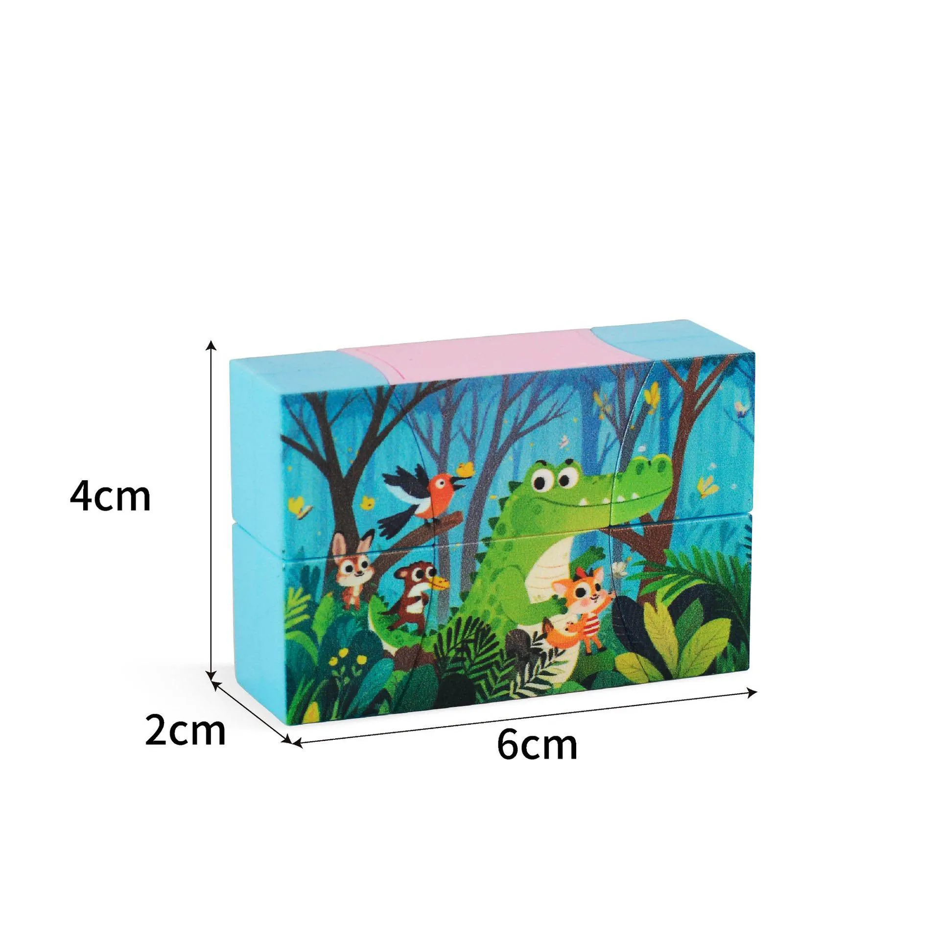 2Pcs Cartoon 3D Three-dimensional Puzzles Changeable Magic Cube Hand-eye Coordination Geometric Infinite Cube Stress Relief Toys