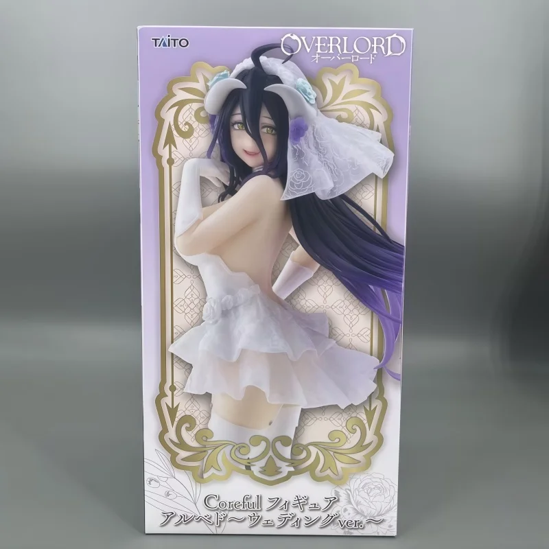 

Hot Original Anime Character Taito Albedo Core Action Wedding Dress Pvc Toy Collection Model Doll Gift