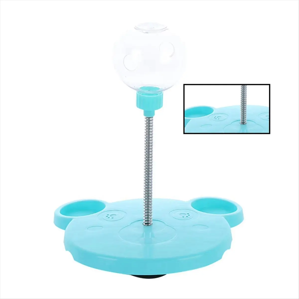 NOCM Interative Food Ball for Pet Indoor Interactive Treat Toy Pet Cat Supplies Blue