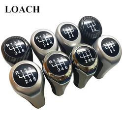 Gear Shift Knob for BMW 3 5 6 Series E30 E36 E46 E53 E60 E61 E63 E65 E83 E87 E90 E91 E92 X1 X3 X5 Matte Carbon Fiber Chromed Pen