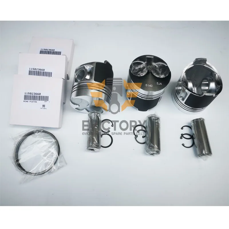 

N843 N843L N843-T N843L-T Engine Cylinder Liner Kits - Piston + Ring Set + Liner Sleeves for Shibaura Tractors