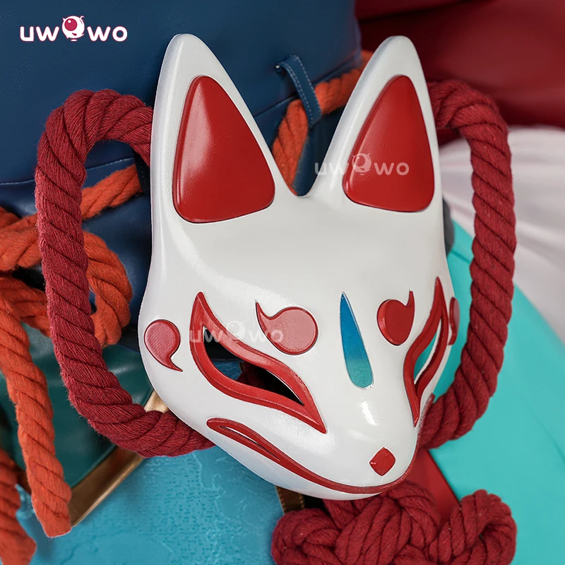 سلسلة UWOWO Collab: لعبة كيريكو التأثيرية إيناري كيريكو سكين يوكاي أزياء تنكرية XS-2XL مع قناع أزياء الهالوين