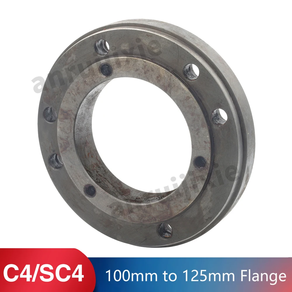 

100mm to 125mm Mini Lathe Convertible Flange,3 Jaw Chuck Transfer to 4 Jaw Chuck Flange For Sieg C4