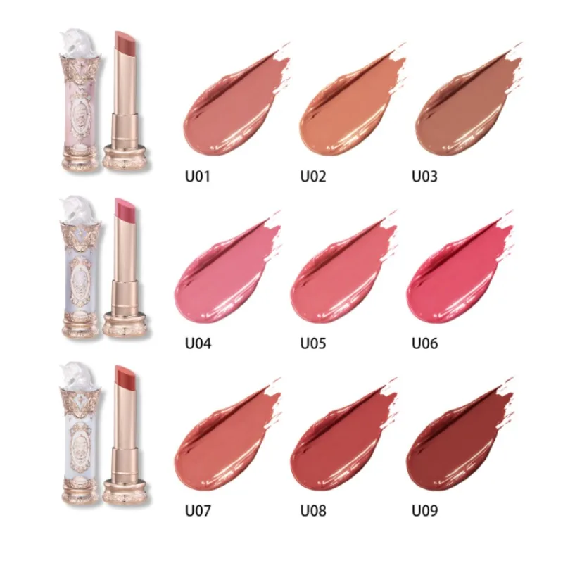 Flower Knows Knight Unicorn Collection Glazed Lip Balm Lipstick Korean Makeup Solid Lip Gloss Non-Sticky Hydrating Jelly Finish