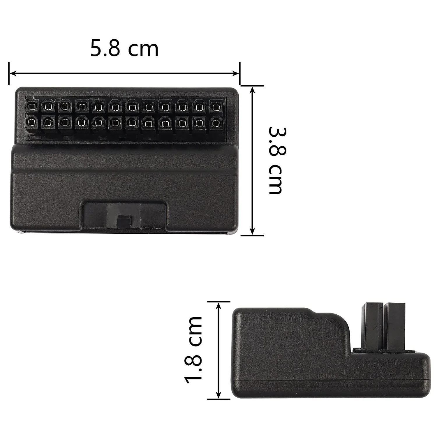 Papan adaptor daya ATX 24-Pin pria ke wanita, untuk catu daya Desktop Motherboard konektor belok 90 derajat casing DIY