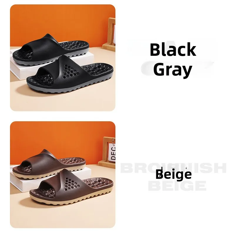 Pantuflas Antideslizantes para Parejas, para Baño, Interior y Exterior, Sandalias Planas de Verano, Pantuflas Suaves de EVA
