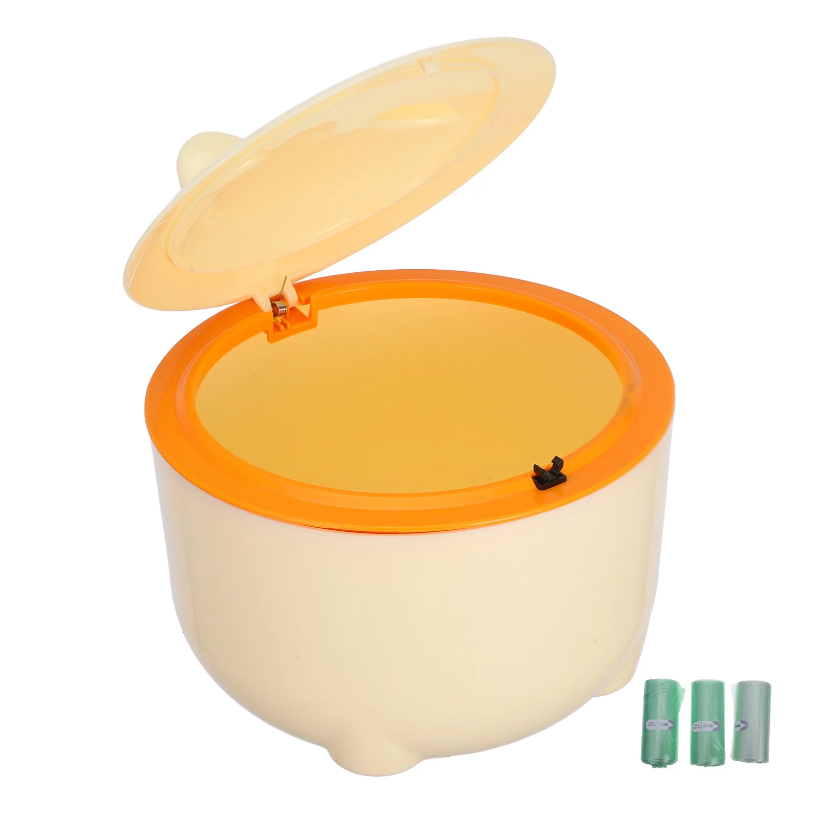 

1Set Sealed Waste Bucket for Pet Litter with Lid 90 Bags Compact Odor Proof Trash Can for Cat Dog Indoor Use Desktop Trash Can