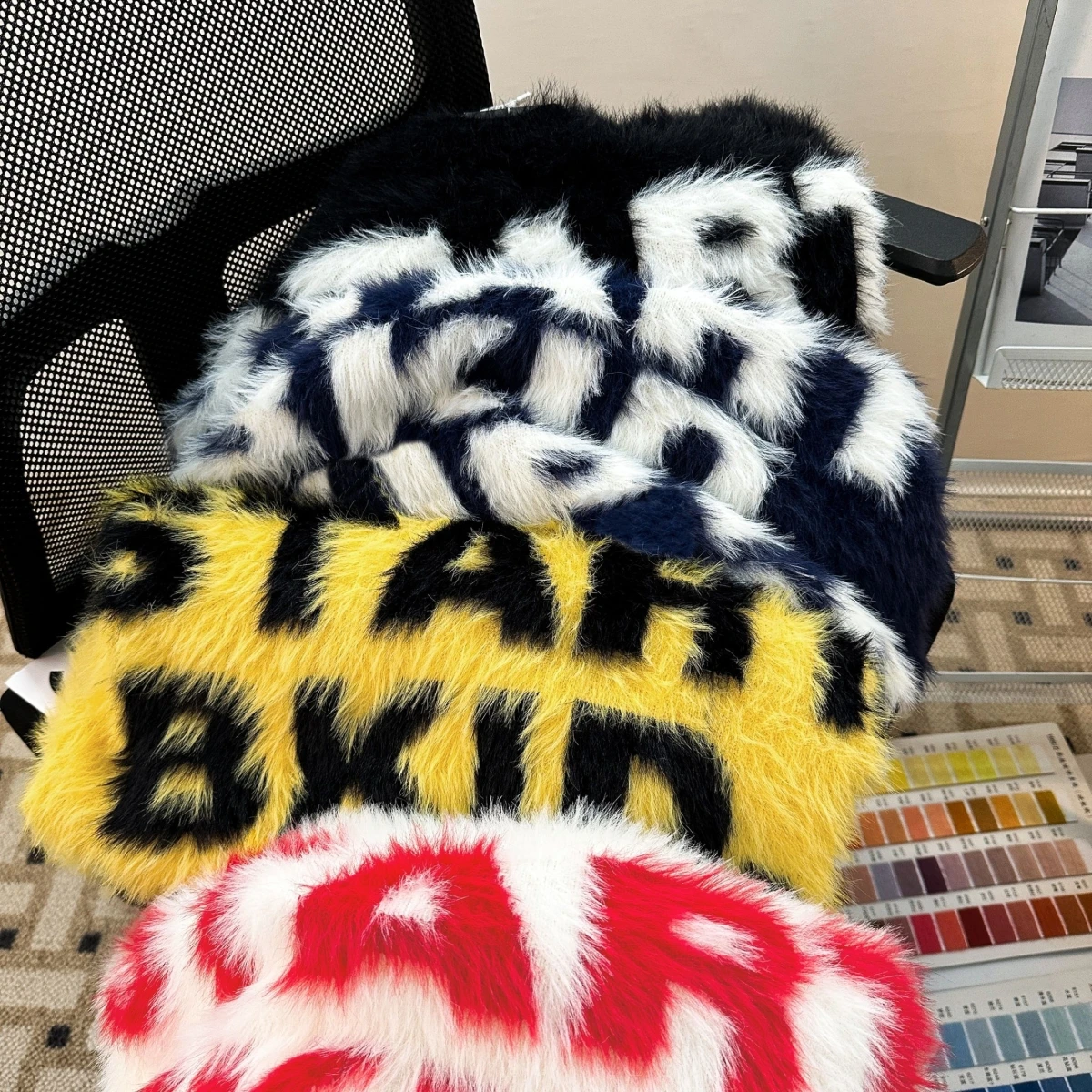 

Trendy Lazy Sle Mink Fur Sweater Loose ex American Retro Brand Couple's Top Coat Soft Polyester Long Sve round Ne