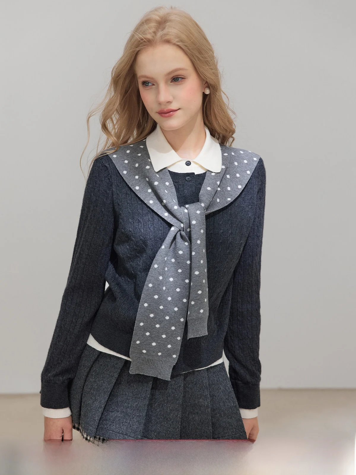 

Slim Fit Knitted Long Sve Ne Open Cardigan Women's Faion Spring New Sle Top Slimming Effectiven College Sle