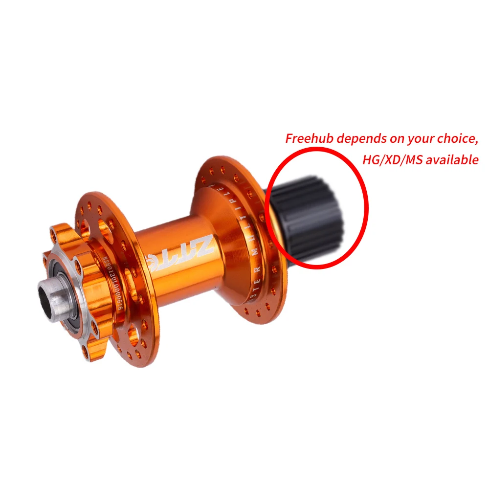 ZTTO P5 142x12 135x10 MTB Rear Hub 32H Disc Brake