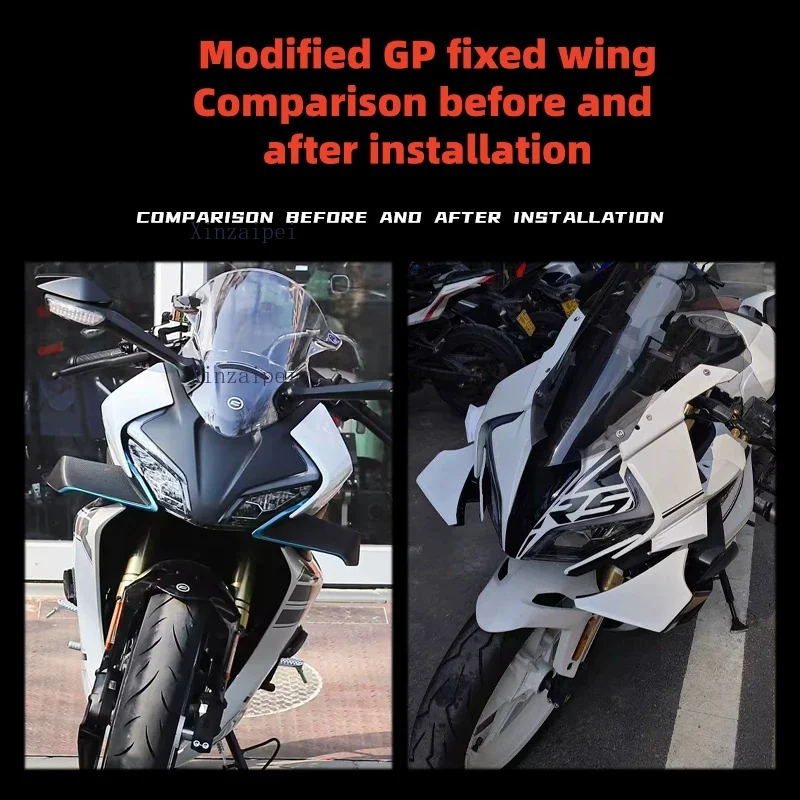 For CFMOTO 450SR 450SRS Modified Fixed Wing GP Track Side Competitive Wind Blade Spoiler Accessories CF400-6-9 Motorcycle Parts