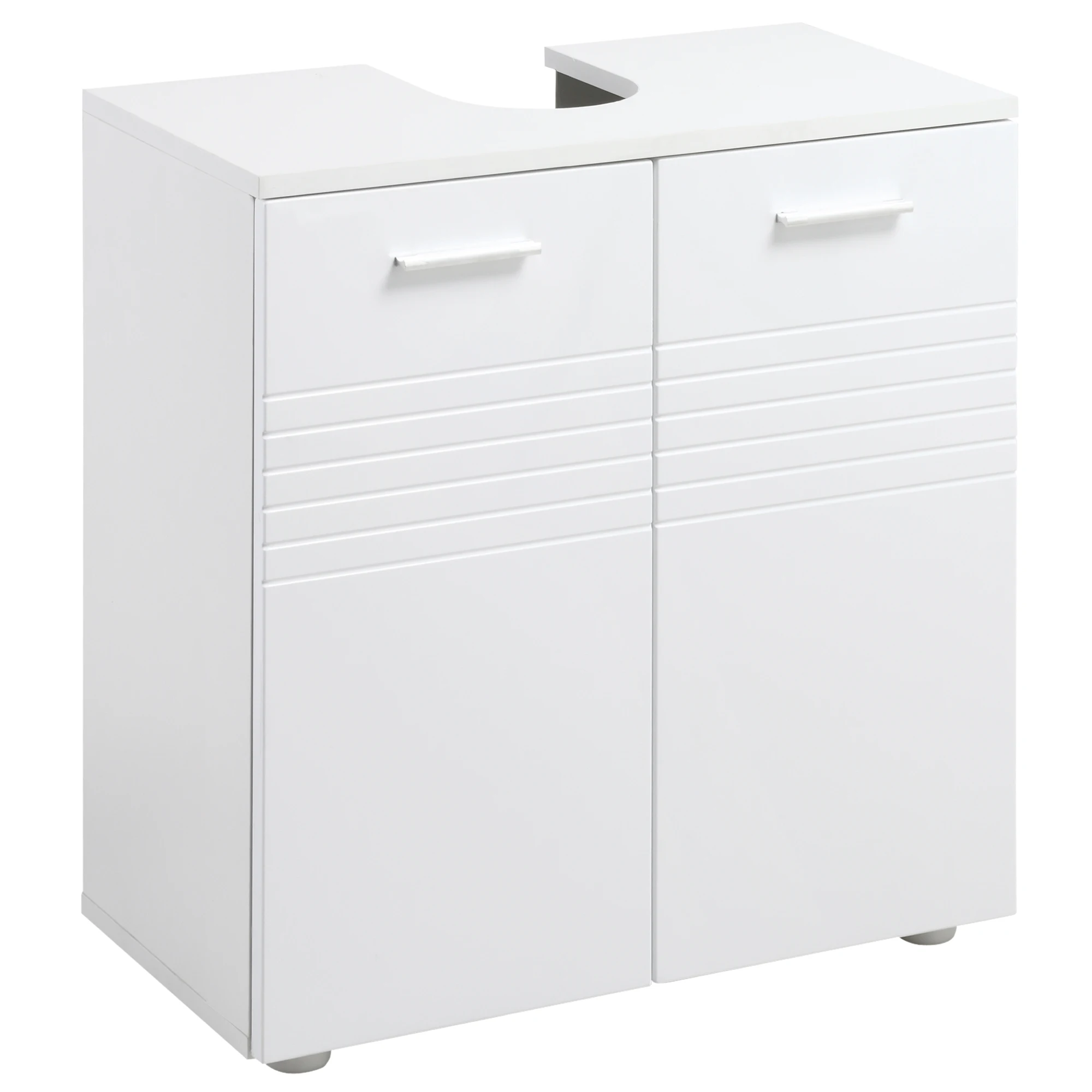 Kleankin Bathroom Cabinet for under the Sink with 2 Doors and Adjustable Shelf