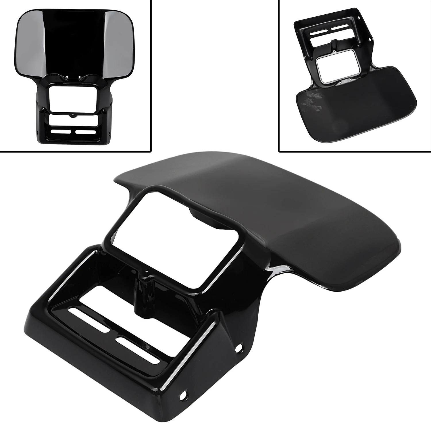 Motorcycle For Honda XR600R 85-00 XR250R 84-95 XR350R 83-85 XR500R 83-84 XR200R 86-88 Headlight Shell Cover Visor Gloss Black