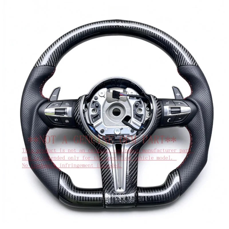 For Bmw Tricolor M Label Sport Carbon Fiber Steering Wheel X4 G02 2018 ZC M36 YD T002 F Horn Cover Horn Shell