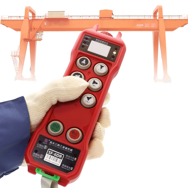 Good Selling High Performance 1 Transmitter 1 Receiver Unique ID Card Crane Remote Controller With Two-Year Guarantee