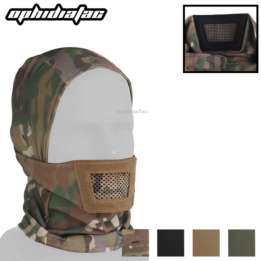 OPHIDIAN Airsoft Mask for Men Sport Mask Balaclava Headgear Full Face Protection Knight Headwear for Paintball Hunting Sport Cyc