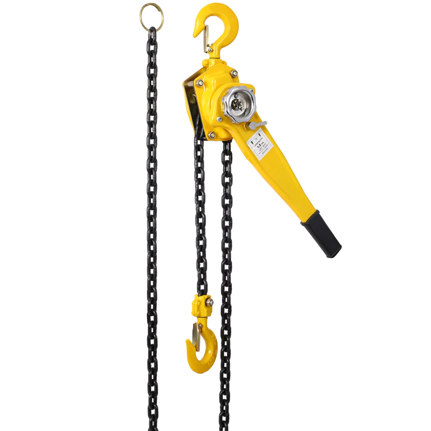 Rantai tuas Hoist 1 1/2 Ton 3300lbs kapasitas rantai 10 kaki datang bersama dengan kait tugas berat Tuas Ratchet blok rantai Hoist Lift P