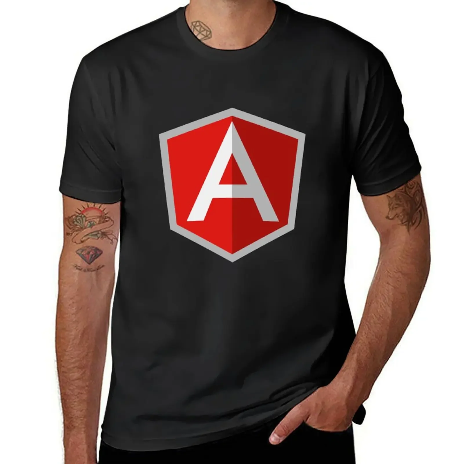 

Angular Angular.js Official Logo T-Shirt kawaii clothes Aesthetic clothing summer tops mens workout shirts
