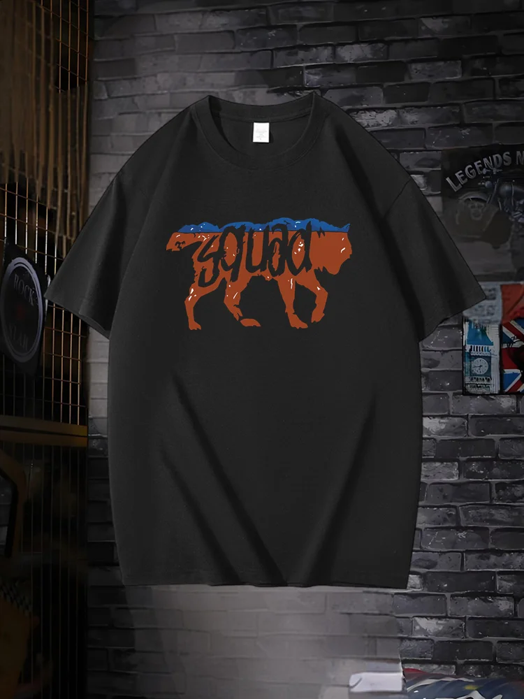 Camiseta divertida Retro Wolf Squad, camiseta impresionante Wolf para mujer, camiseta de manga corta Wild Rad Life Is Strange Tank Squad, camiseta para hombre, ropa, Tops