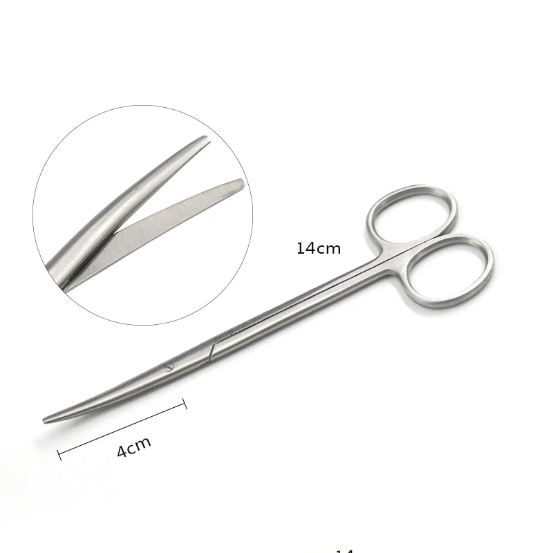 Stainless steel nasal tissue scissors Plastic surgical tools Blunt scissors