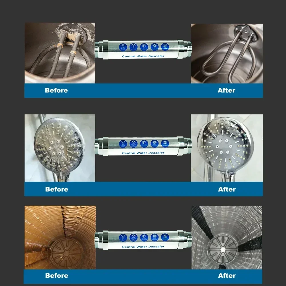 IPS Whole House Water Descaler Scale Inhibition Softener System Machine Anti Limescale Corrosion & Hard water