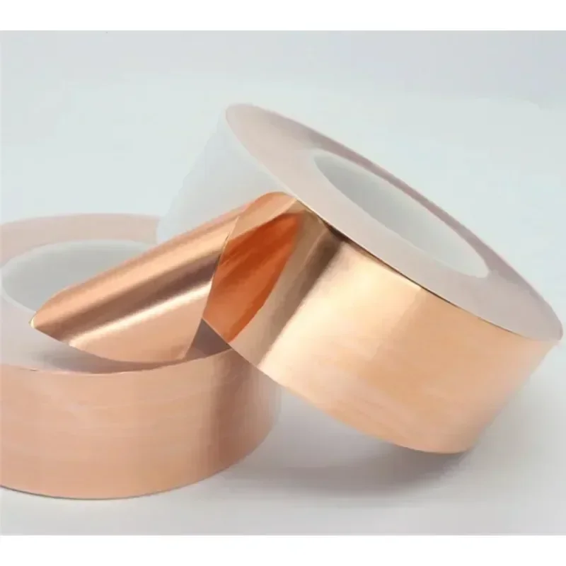 Self-adhesive pure copper single-sided conductive tape (good heat dissipation, high temperature signal shielding)