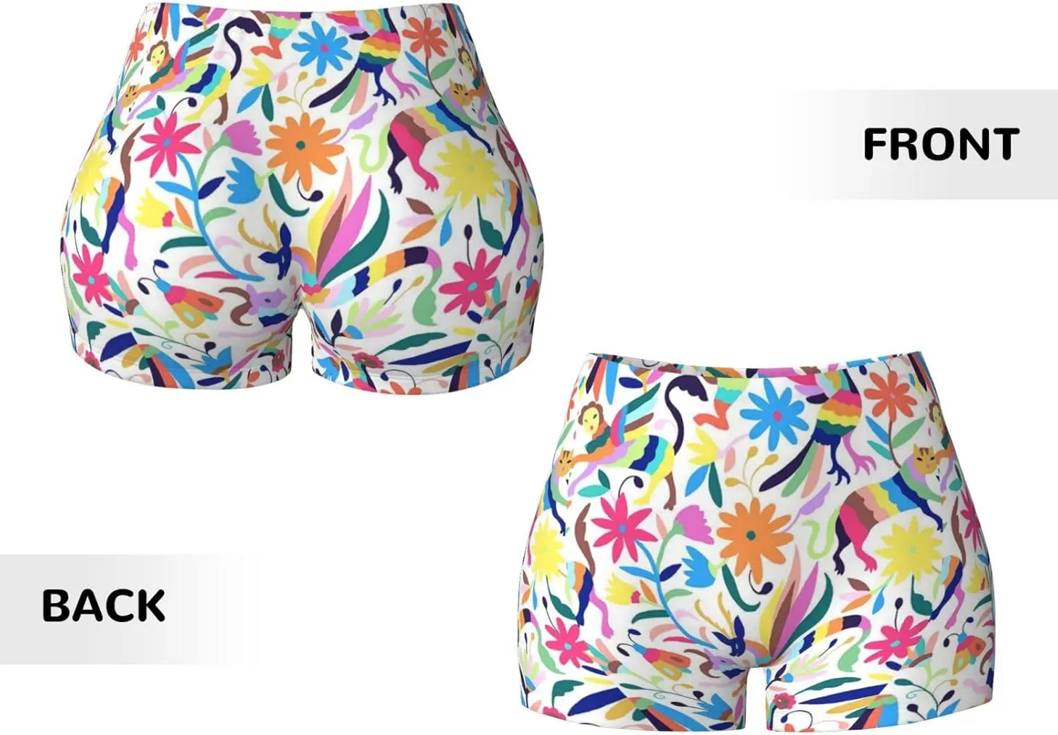 Pantaloncini da allenamento da donna con stampa animalier Pantaloncini da palestra atletici elastici Pantaloncini estivi senza cuciture a vita alta per lo sport Atletico Corsa