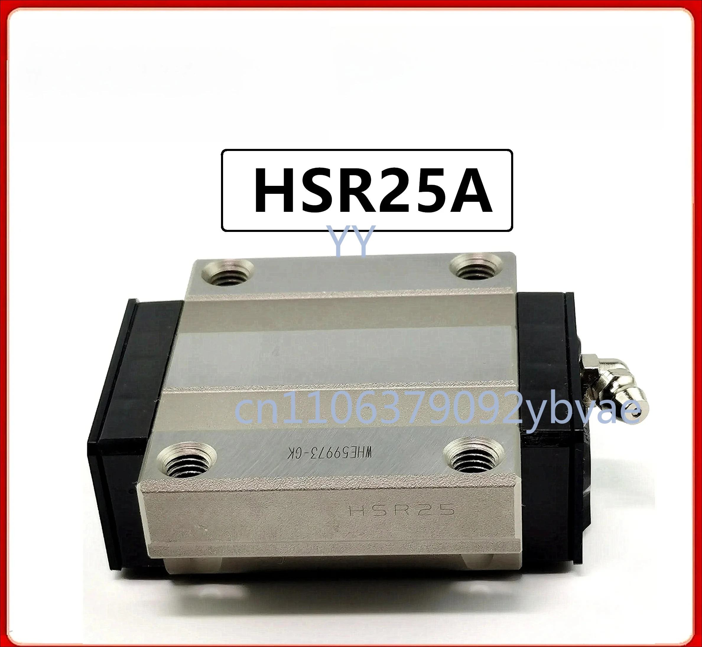 25mm Linear Guide Slider Block, High Precision Linear Motion Carriage for CNC and 3D Printer