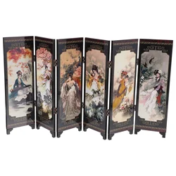 1Pc Resin Screen Chinese Panel Screen Business Gift namental Screen Desktop Decor Traditional Screen Decor Screens Room Dividers