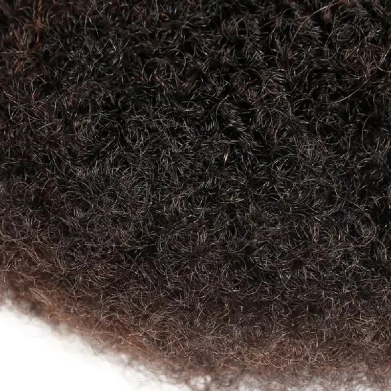 Extensiones de cabello humano rizado Afro, mechones rizados sin trama, cabello Remy brasileño negro Natural, 30g, 100%