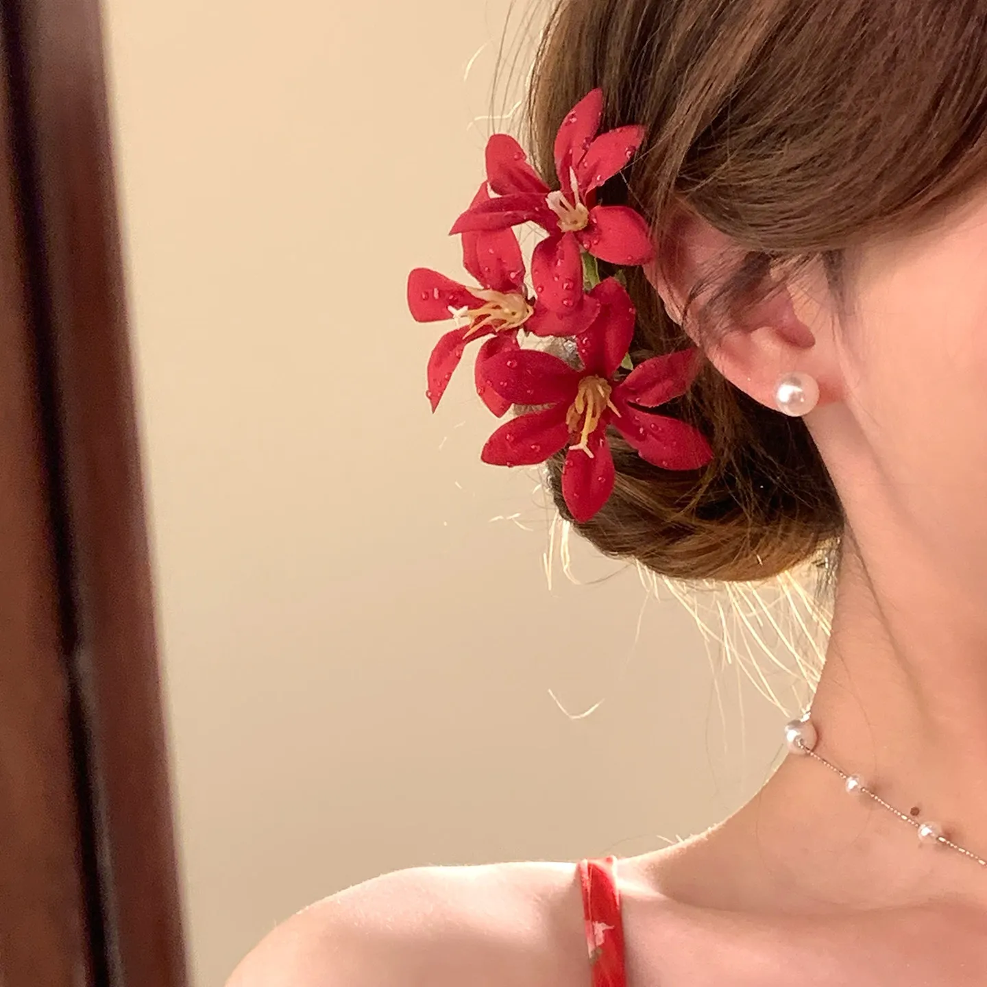 Sweet Flower Hair Stick Bohemian Style Simulation Flower Hair Fork Super Fairy Girls Vacation Hairpin Bride Hair Accessories New